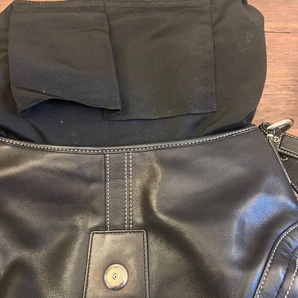 Vintage Y2K Coach Black Leather Soho Shoulder Bag - Picture 16 of 16